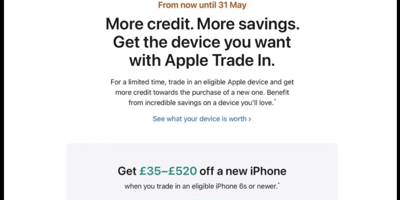 Apple offers limited-time, trade-in special offer in some countries