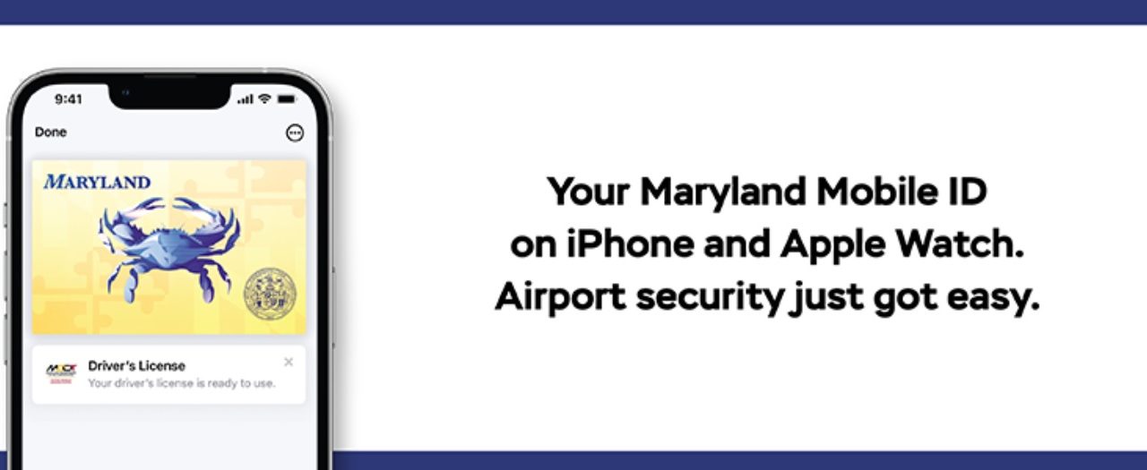 Maryland Mobile ID is now available on iPhone and Apple Wallet