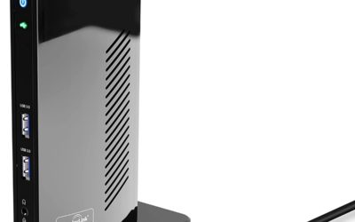 Plugable’s Dual Monitor Laptop Docking Station offers dual video outputs for enhanced flexibility