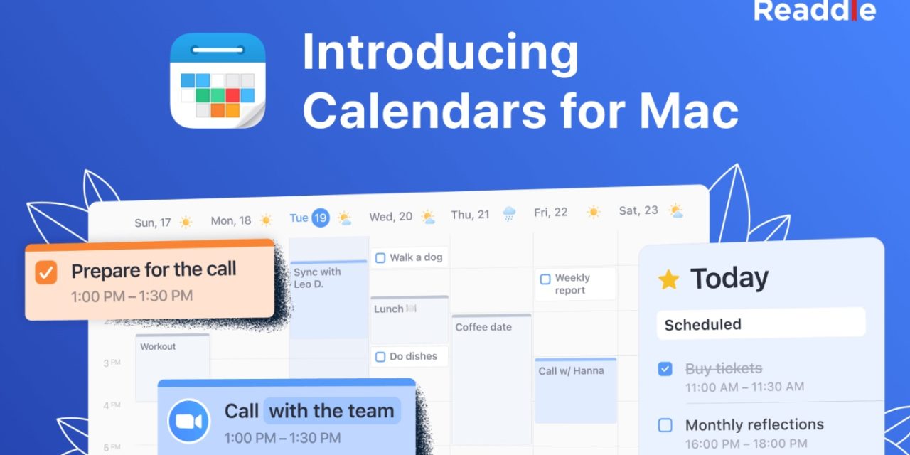 Readdle brings its iPhone/iPad Calendars app to the Mac