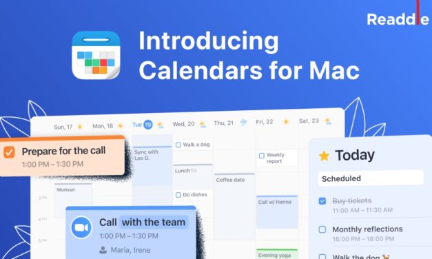 Readdle brings its iPhone/iPad Calendars app to the Mac