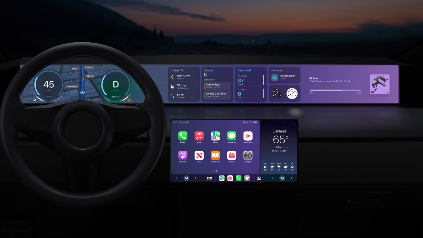 Apple's next-generation CarPlay interface may be a precursor to an eventual Apple-designed Tesla rival - Vimarsana News