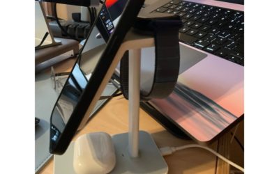HiRise 3 eliminates nightstand cable clutter while charging three Apple devices