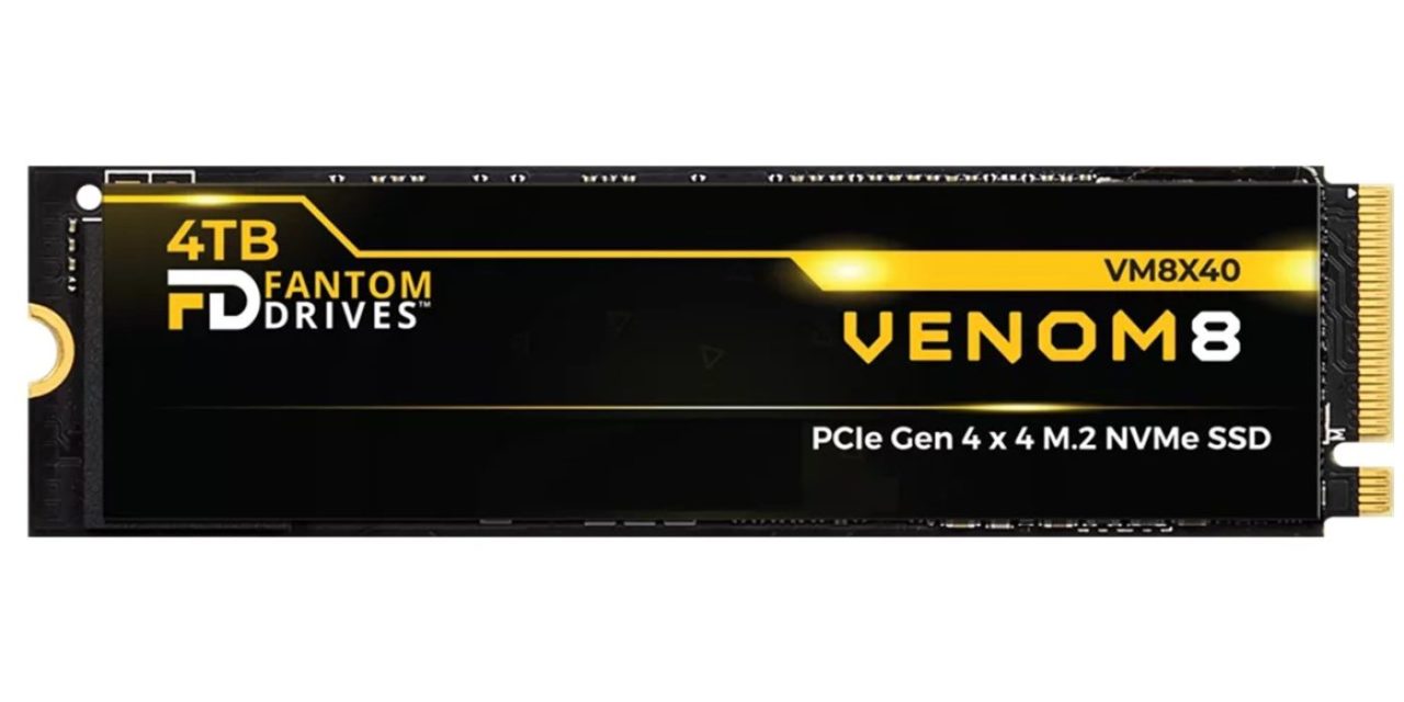 Fantom Drives announces VENOM8 NVMe Flash Drives