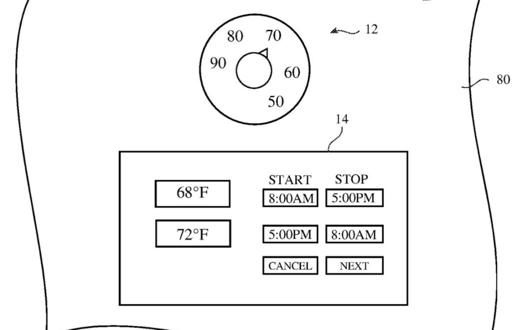 Apple patent involves controlling a vehicle or home thermostat with an iPhone or Apple Watch