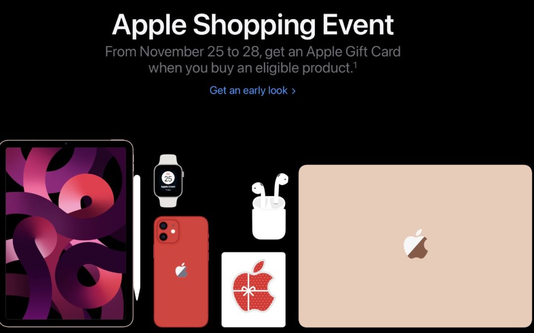 Apple announces special ‘Apple Shopping Event’ from Nov. 25-28