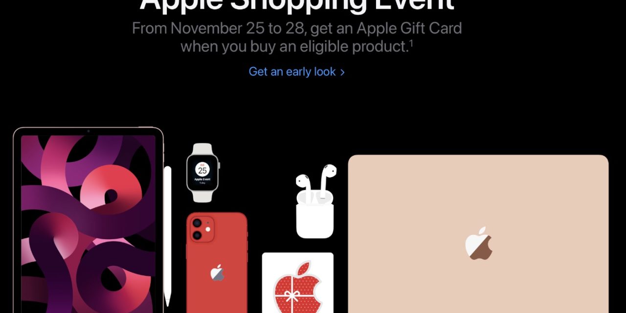 Apple announces special ‘Apple Shopping Event’ from Nov. 25-28