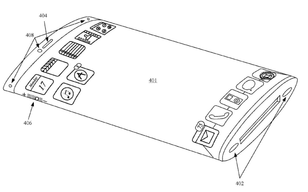 Apple granted another patent for an iPhone with a wraparound display