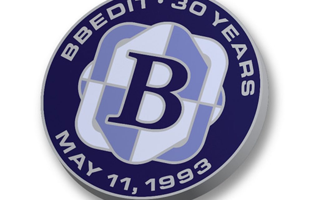 Bare Bones Software celebrates BBEdit’s 30th birthday with special deal
