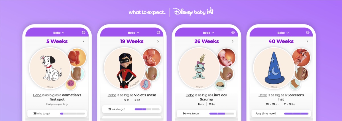 What to Expect Pregnancy App Releases Disney Baby-Inspired Size Comparisons