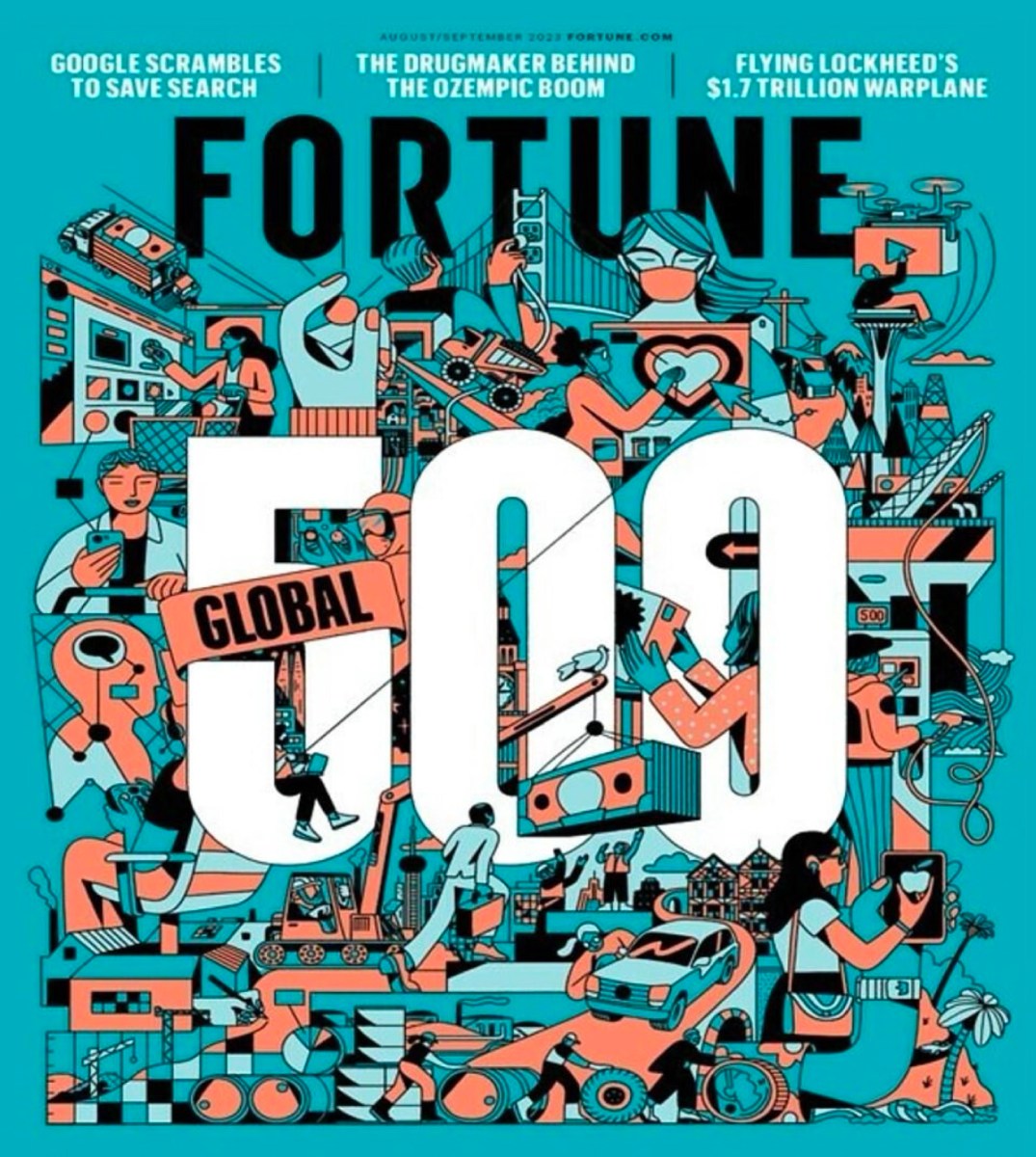 Apple is in eighth place on the FORTUNE Global 500 list