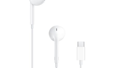 Apple offers wired EarPods headphones with a USB-connector
