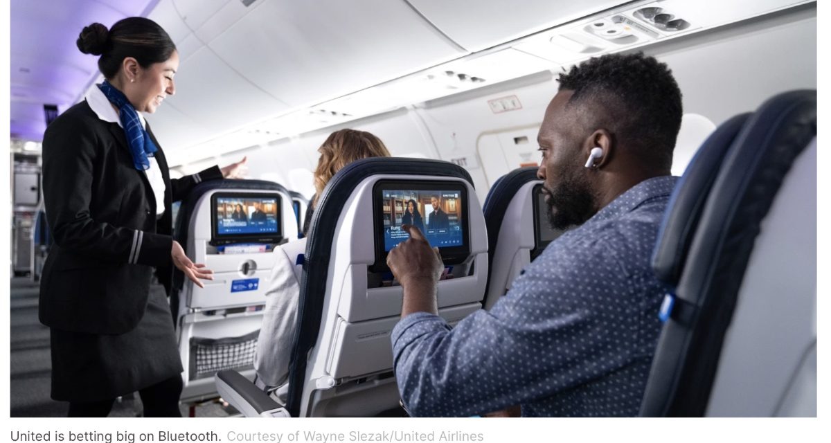 United plans to install Bluetooth on its planes (that will be enhanced by Apple’s AirPods Pro)