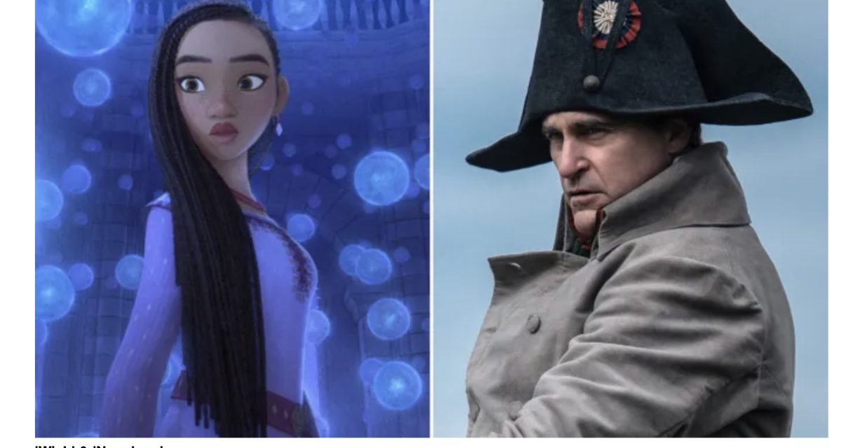 Apple’s ‘Napoleon’ and Disney’s ‘Wish’ start strong at the box office
