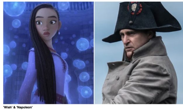 Apple’s ‘Napoleon’ and Disney’s ‘Wish’ start strong at the box office