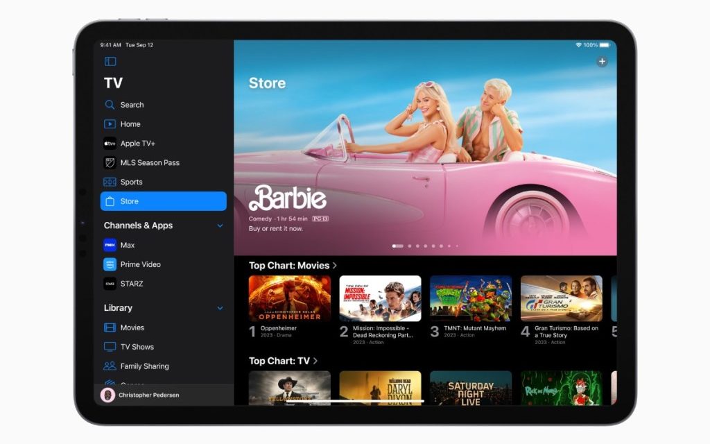 Apple updates its Apple TV app with new sidebar navigation, unified guide, and more