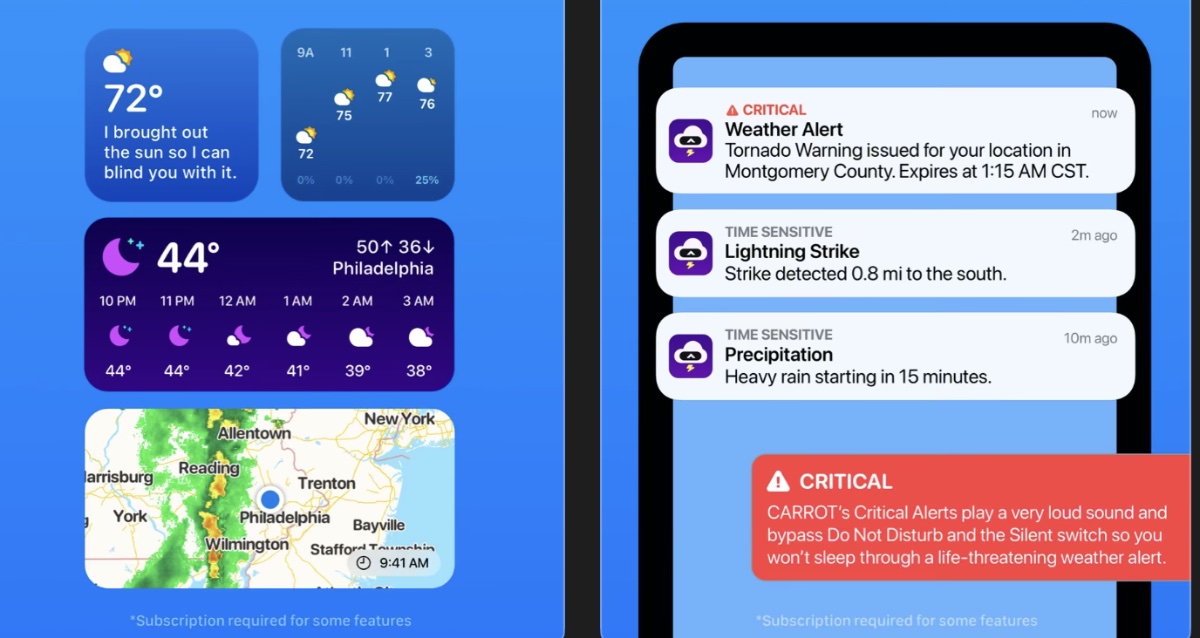 CARROT Weather will be available for the Apple Vision Pro on Friday