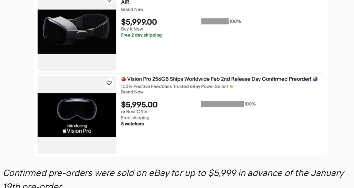 Report: Bot scalpers are scooping up thousands of Apple Vision Pros