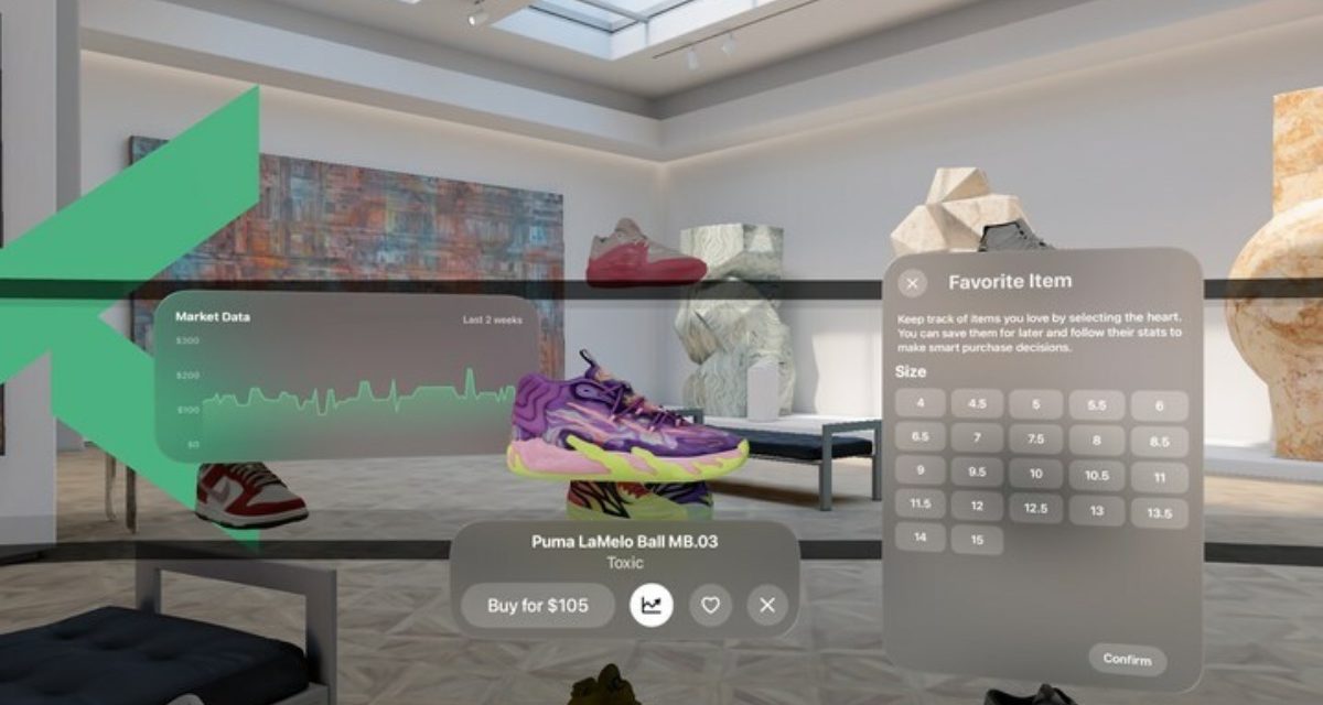 StockX launches immersive shopping experience for the Vision Pro
