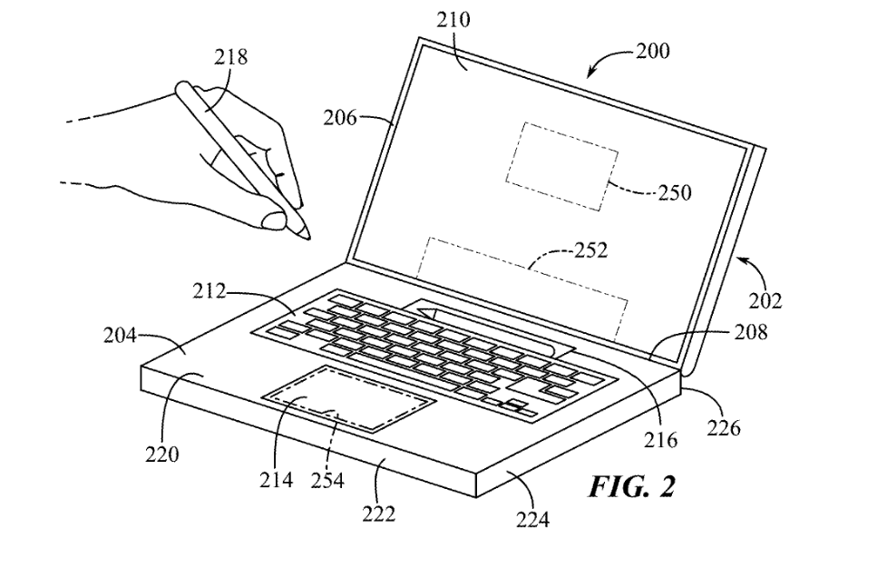 Future Mac laptops could use an Apple Pencil as an input device