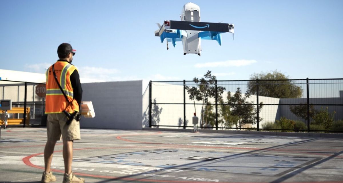 You can have some Apple products delivered by Amazon drones in certain locations