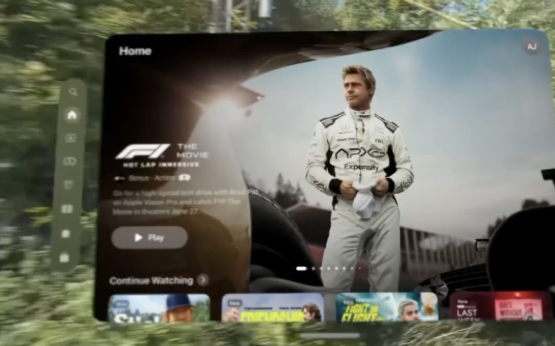 ‘F1 The Movie Hot Lap Immersive’ let you (virtually) drive with Brad Pitt on a Vision Pro