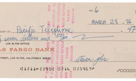 Steve Jobs’ $47 Check No. 6 Fetched $87,940 at Auction, Listing All Three Apple Founders