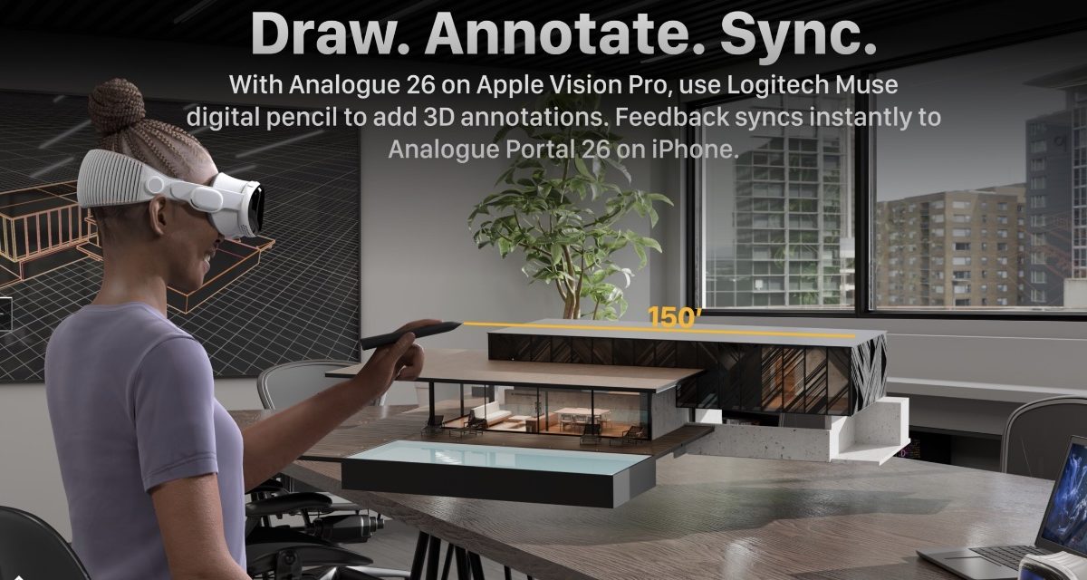 Spatial Launches Analogue 26 with Logitech Muse Support for Apple Vision Pro and Analogue Portal 26 for iPhone