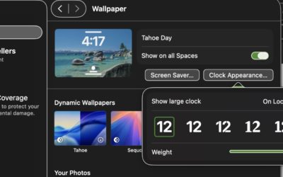 macOS Tahoe adds the ability to change your Mac’s Clock screen font