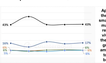 Apple led the global smartphone market in the third quarter in terms of revenue