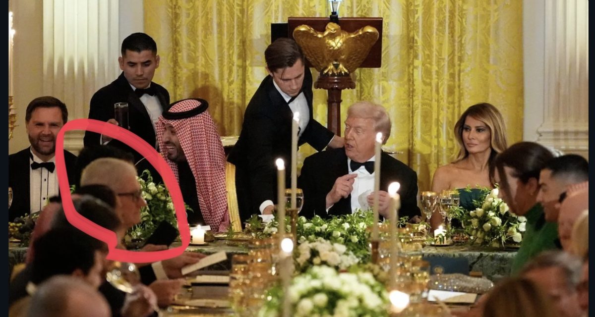 Sadly, Apple CEO attends dinner with Trump and Saudi Crown Prince