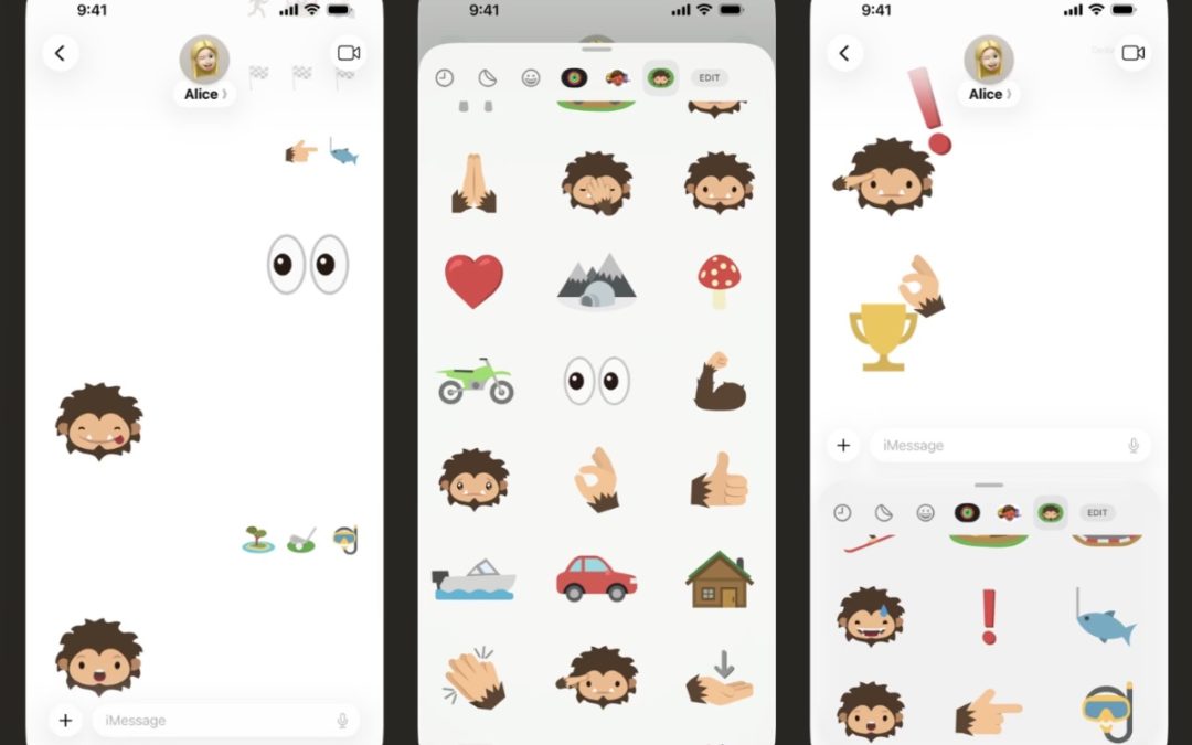 Apple releases free ‘Sneaky Sasquatch’ iMessage pack