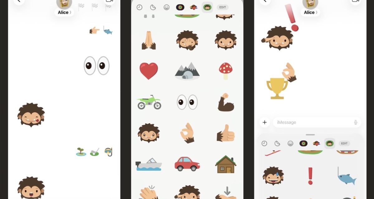 Apple releases free ‘Sneaky Sasquatch’ iMessage pack