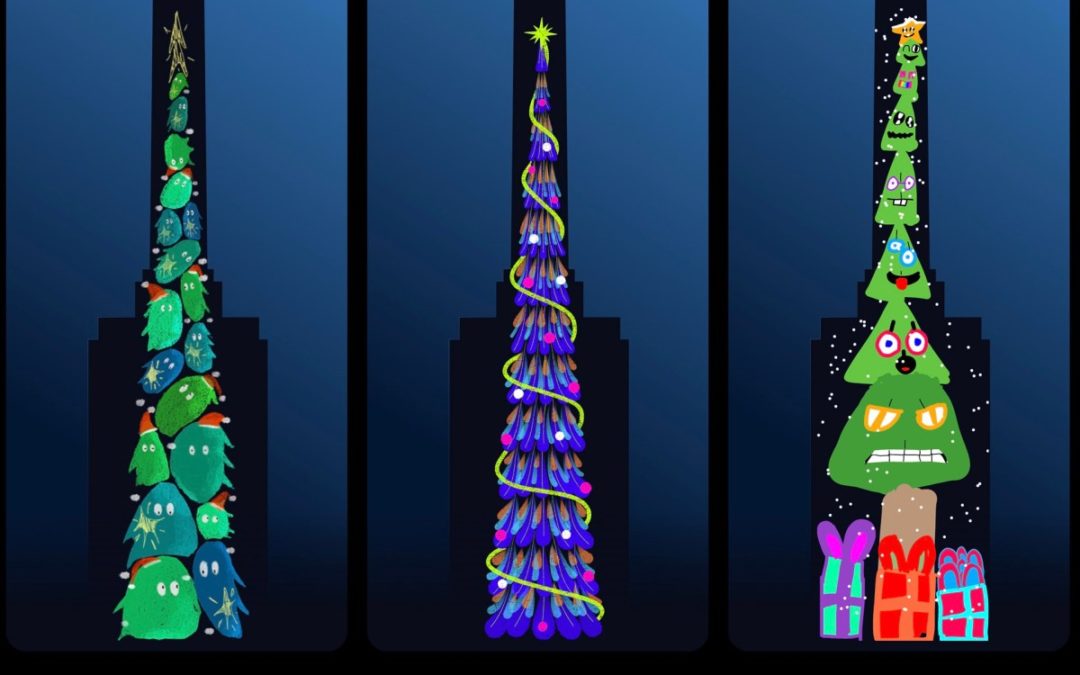 Apple unveils iPad-designed Christmas trees lighting up Battersea Power Station