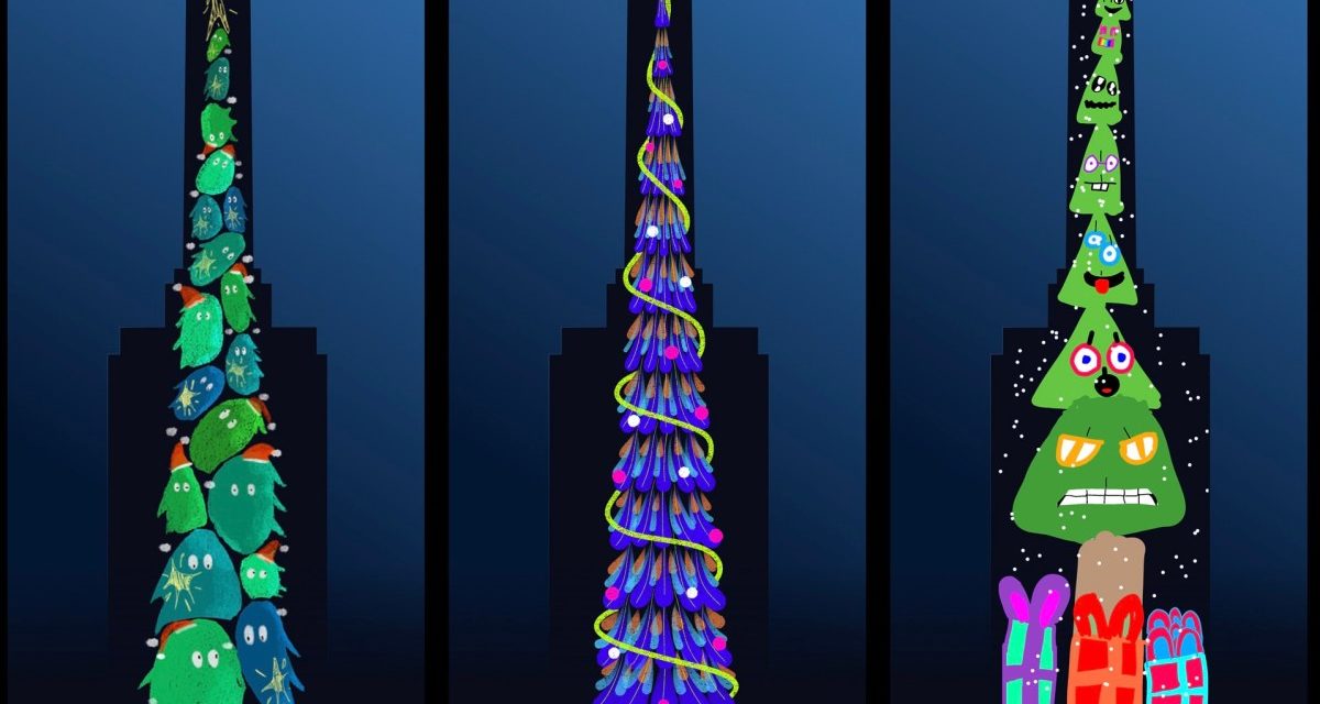 Apple unveils iPad-designed Christmas trees lighting up Battersea Power Station