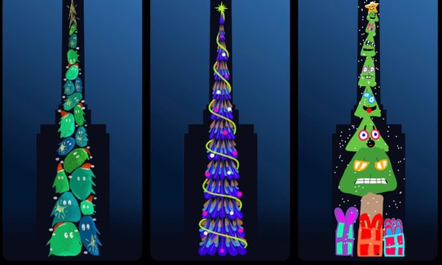 Apple unveils iPad-designed Christmas trees lighting up Battersea Power Station