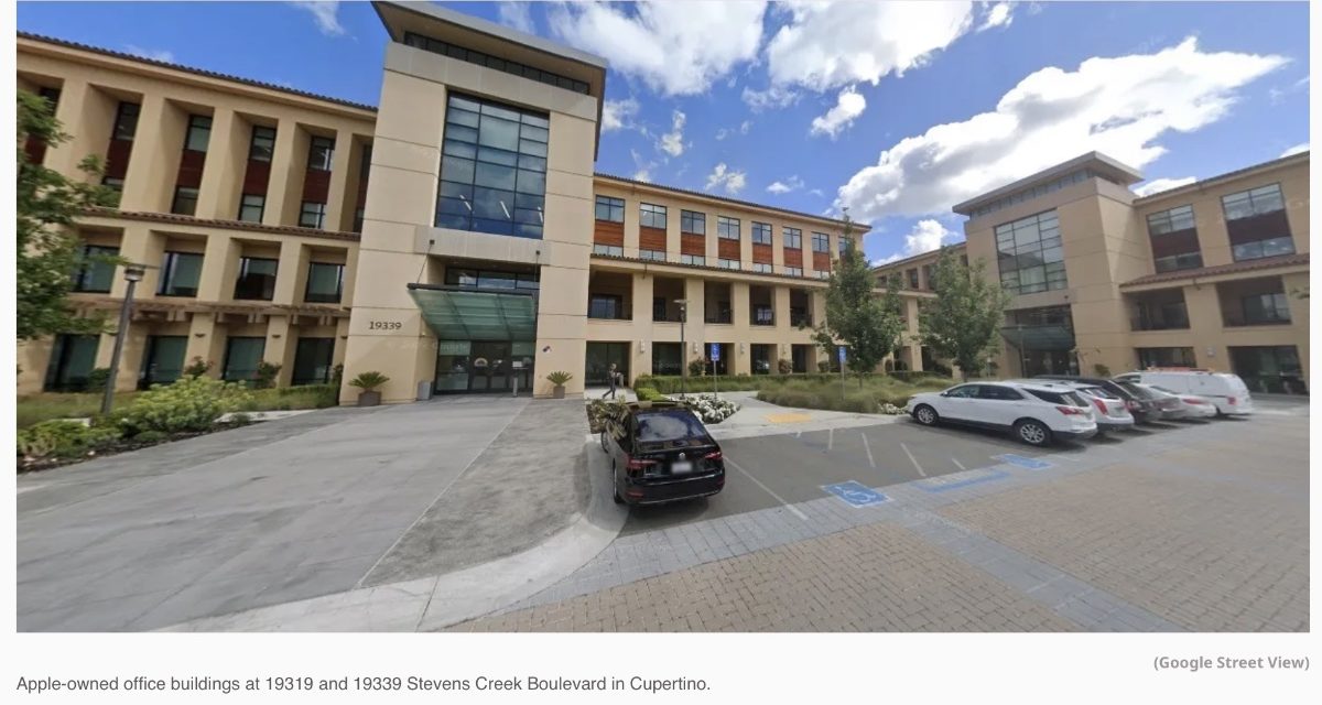 Apple pays $216 million to buy two more office buildings in Cupertino, California