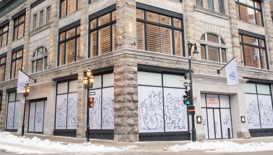 Apple’s relocated retail store in Downtown Montréal will open Friday, January 16