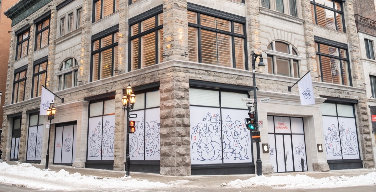 Apple’s relocated retail store in Downtown Montréal will open Friday, January 16
