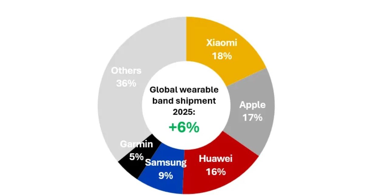 Apple had 17% of the global wearable device market in 2025
