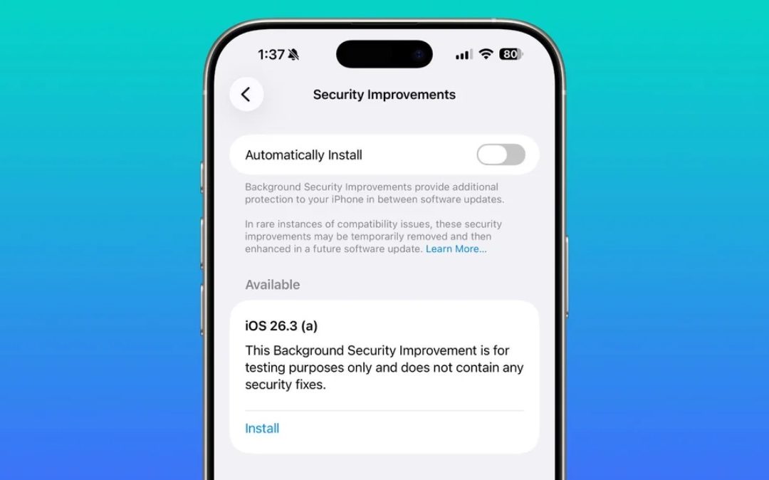 Apple releases first Background Security Improvement for iPhones, iPads, and Macs