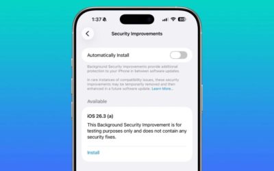 Apple releases first Background Security Improvement for iPhones, iPads, and Macs