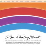 Apple updates its homepage with a special animated video celebrating the company’s 50th anniversary