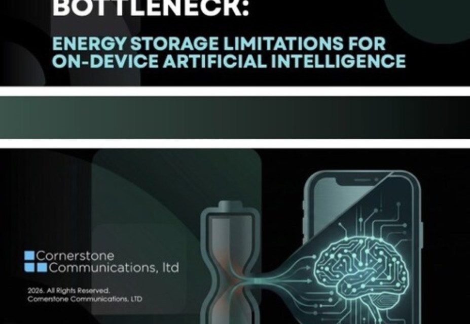 Study: Battery Technology as the Critical Bottleneck Standing Between Today’s Devices and Tomorrow’s AI