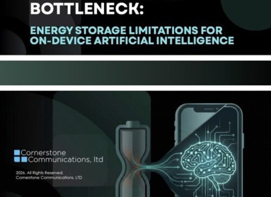 Study: Battery Technology as the Critical Bottleneck Standing Between Today’s Devices and Tomorrow’s AI