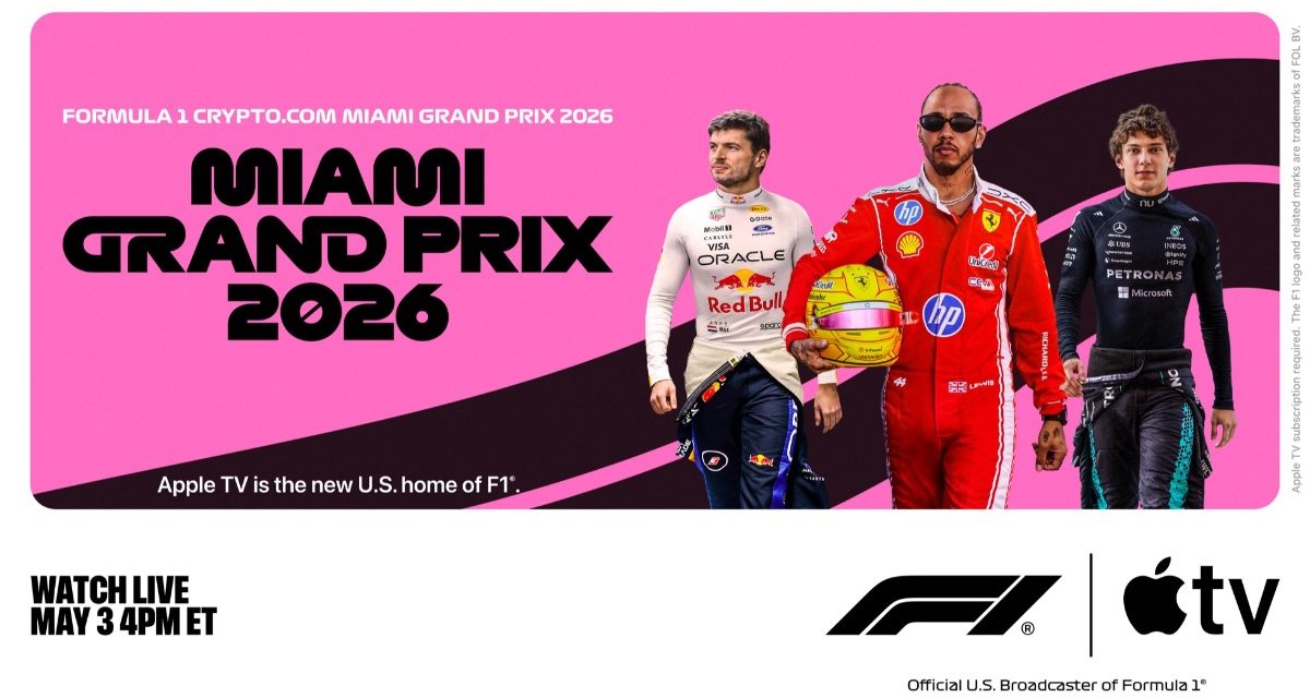 Formula 1 returns to the US this weekend and streams live on Apple TV
