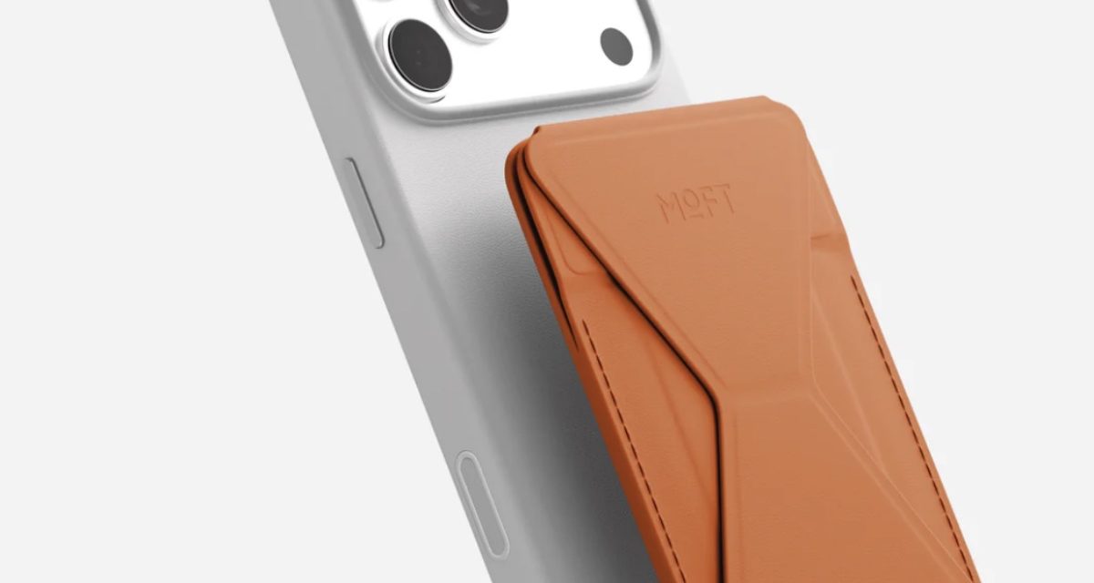 Moft’s Trackable Snap-On Stand & Wallet for the iPhone is a reasonably priced, solid accessory