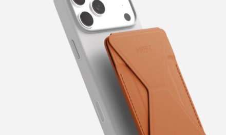 Moft’s Trackable Snap-On Stand & Wallet for the iPhone is a reasonably priced, solid accessory