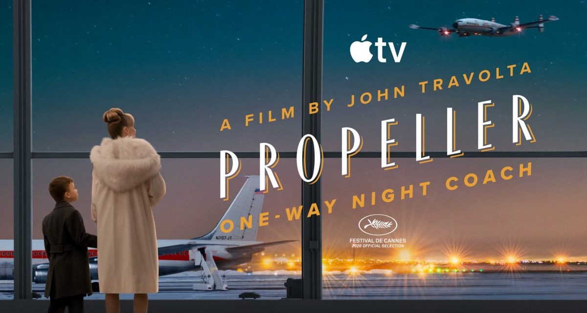 Apple Original Films debuts trailer for John Travolta’s ‘Propeller One-Way Night Coach’