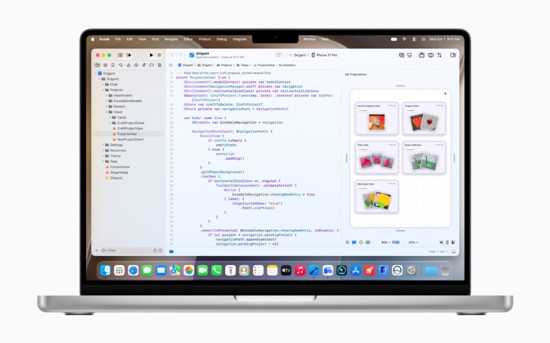 Apple accelerates app development with new intelligence frameworks and advanced tools